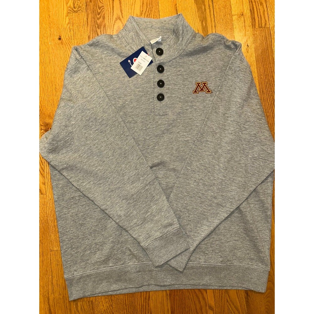 Men's Champion Heathered Gray NCAA Minnesota Golden Gophers Shirt XXL 2XL